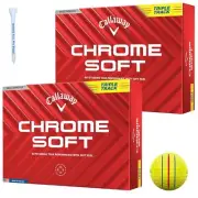 Callaway Golf Ball Chrome Soft 2024 Triple Track CHROME SOFT 24 TRIPLE TRACK Yel