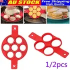 Pancake Pan Non Stick Flipper Silicone Egg Omelette Mould Breakfast Maker Tool