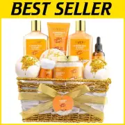 Luxurious 10-Piece Beauty & Personal Care Set in Handmade Gift Basket - For Her