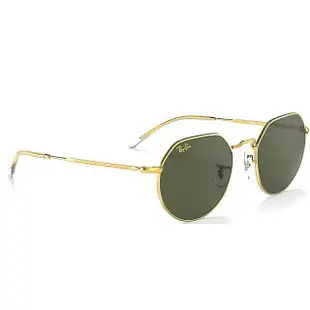 【原廠公司貨】Ray Ban 雷朋 JACK 太陽眼鏡 RB3565 9196/31 53mm 金框G15經典墨綠色鏡片