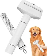 Dog Shedding Brush, Pet Hair Removal Comb, Ergonomic Portable Comb, Skin Friendly Pet Grooming Tool for Daily Care Indoor Outdoor