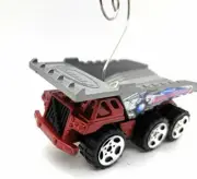 Red Demolition Dump Truck Custom Christmas Ornament 1:64 Diecast