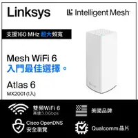 在飛比找有閑購物優惠-Linksys Atlas 6 Hero AX3000雙頻M