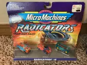 Micro Machines Radicators #6 Vehicle Set Galoob , Vintage 1994