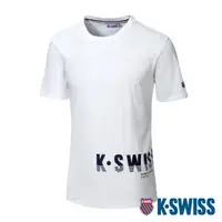 在飛比找momo購物網優惠-【K-SWISS】棉質吸排T恤 Logo Tee-女-白(1