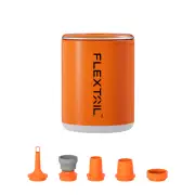 Outdoor Mini Camping Pump With Lamp For Sleeping Pad Orange Pump