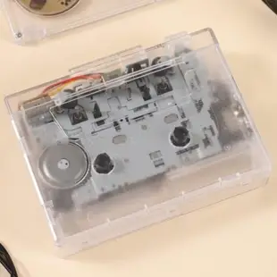 藍牙磁帶播放機復古懷舊FM收音機自動翻帶高保真透明卡帶隨身聽