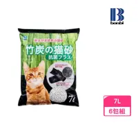 在飛比找momo購物網優惠-【Bonbi】竹炭抗菌紙貓砂 7L*6包組（BO09716）