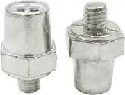 Battery Post Terminals | Positive Negative Side Post Battery Adapter,Lead Alloy Charging Connector for Car and Motorcycle, Pack of 2