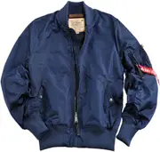 Alpha Industries MA-1 TT Jacket, blue, Size XS for Men