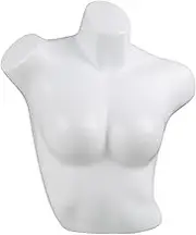 rockible Women Mannequin Torso Display Stand for Lingerie and Swimwear , Slanted Shoulders