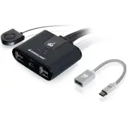IOGEAR 4x4 USB Sharing Switch with USB-C Adapter (gus404ca1kit)