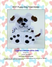 Puppy Dog Treat Holder- Plastic Canvas Pattern or Kit