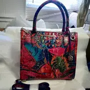 Brahmin Melbourne Collection Small Caroline Lush Leather Satchel Bag