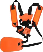 Trimmer Shoulder Strap Lawn Mower Harness Strong Nylon Belt for Brush Cutter Work Heavy Duty Orange Color Adjustable Comfort for Men Women Garden Tools