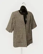 Norm Thomson Womens Wool Blazer Jacket Hidden Hook & Eye Closure