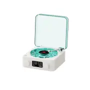 Mini Portable Retro Sleep Aid Speakers, 360 Surround Sound, White Noise, Bluetooth Speaker (White)
