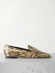[Aeyde] Aeyde - Tom Snake-effect Leather Loafers - Snake print - IT39 IT 39 Animal print