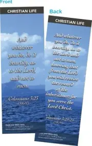 And Whatever You Do, Do It Heartily Bookmarks, Pack of 25