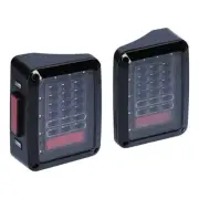 HEISE JP-TL01T LED Grid Taillights with Transparent Lens - Wrangler JK 2007-2018