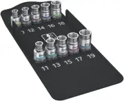 Wera - 5004203001 004203 Zyklop Socket Set with Holding Function 1/2 Drive Me...