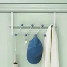 Door Hook Sturdy Noise-free 8 Hooks Over Door Coat Rack Multicolor