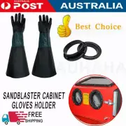 2X 23.6" Protective Sandblasting Gloves Sand Blaster Parts for Sandblast Cabinet