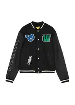 Off-white Kids Logo Wool-blend Varsity Jacket (12-14 Years) - Black - 12YR (12 Years) 12YR (12 years)
