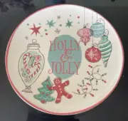 2 NWT Holly & Joy Hobby Lobby 9” Plates Salad Sandwich