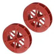 2 Pcs Fountain Water Wheel, 3.1 Inch Desktop Aquarium Wheels Red