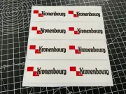 4x Kronenbourg 140mm x 35mm Decals F1 Race Slotcar - Scalextric Carrera