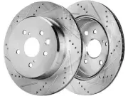 For 2016-2020 Lexus RC300 Brake Rotor Set Rear Detroit Axle 98277KHHC 2017 2018 (for: Lexus)