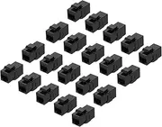 uxcell 20 Pack Cat 6A Ethernet Coupler, RJ45 Cat6A Coupler Jacks Female to Female Ethernet Adapter, Black