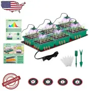 Complete 72 Cell Seedling Tray Set with Humidity Dome & Grow Light for Beginners