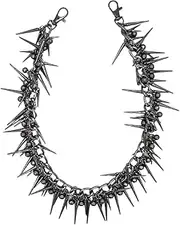 [PINKPIN] Metal Pants Chain Accessory for Wallets and Keys, Silver