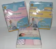 5 NEW Halo SleepSacks SwaddleMe 3 - 6 Months 13-18 LBS Pink Yellow Baby Blankets