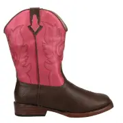 Roper Texsis Square Toe Cowboy Youth Girls Size 11 M Casual Boots 09-018-1900-1