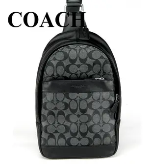 美國COACH CHARLES＿Ｃ壓紋個性斜背包 /男女包 / COACH包 / 包包專櫃品牌 / outlet / 產品編號F54787 【momi宅便舖】