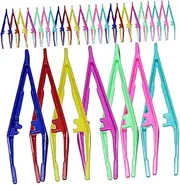 VALICLUD 30Pcs Eyebrow Tweezers Small Plastic Makeup Tool for Women Men for Eyebrow Shaping Salon Use and Daily Grooming Essential Eyebrow Makeup Supplies