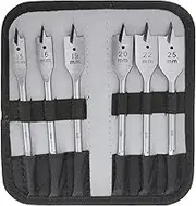 Bosch Accessories Professional 6-piece Daredevil Clean Cut Spade Bit Set (for Soft Wood, Hard Wood, 13/16/19/20/22/25 mm, in Case, 1/4'' HEX Shank, Accessories for Rotary and Impact Drivers)