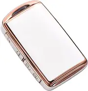 TPU Remote Key Fob Cover Case for Ma-zda 3 6 CX-4 CX-5 CX-8 CX-9 CX-12 CX-30 Alexa Miata 4 Buttons Gold Edged Smart Key Fob Cover Case (White)