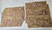 WILLIAMS SONOMA AURORA PAISLEY 4 Placemats/2 Napkins SET 6 EARTH TONES NEW