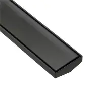 Tile Insert Shower Grate - Stainless Steel - 85mm width Standard Length - Gunmetal Grey