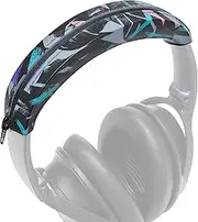 WC BandZ QC - Silicone Headband Cover for Bose QuietComfort 35, 35ii, 45, QC 2023 & More, Made by Wicked Cushions | Enhanced Style, and Sweat Protection | 90's Black