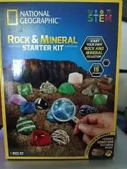 National Geographic Rock & Mineral Starter Kit STEM Includes 15* Specimens/Case*