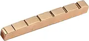 GOOHOCHY 6-string Electric Bass Guitar Copper Pillow Brass Nut 43mm Nut Guitar Parts Metal Instrument Accessory