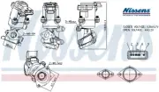EGR GAS RECIRCULATION VALVE NIS98237 NISSENS I