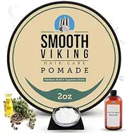 Pomade for Men - Best Hair Styling Formula for Medium Hold and High Shine - Perfect for Straight, Thick and Curly Hair - 60ml - Smooth Viking