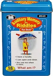 Super Duper Publications Auditory Memory For Riddles Fun Deck Cards - Super Duper Edu