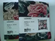 Two Ikea Leikny Pillow Covers Cushion Covers 20 x 20" Floral Brand New w/ Tags